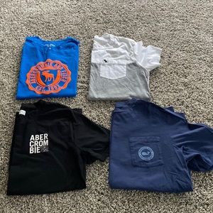 Boys Abercrombie and Vineyard Vines t-shirts